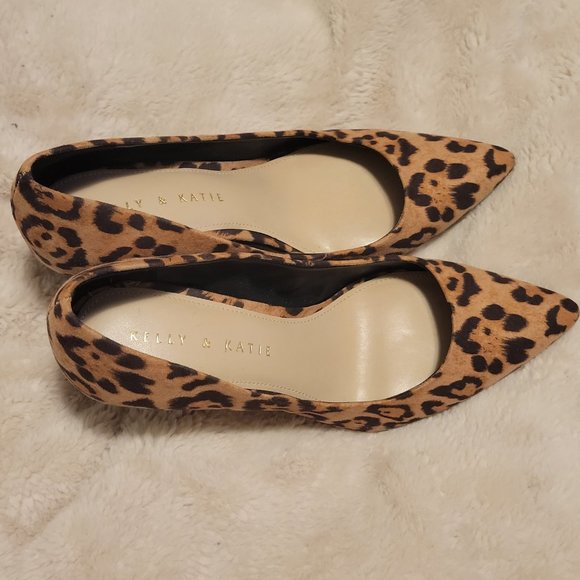 Kelly & Katie Leopard Print (3 in) Pointed Toe High Heels Size 6 - Picture 7 of 8